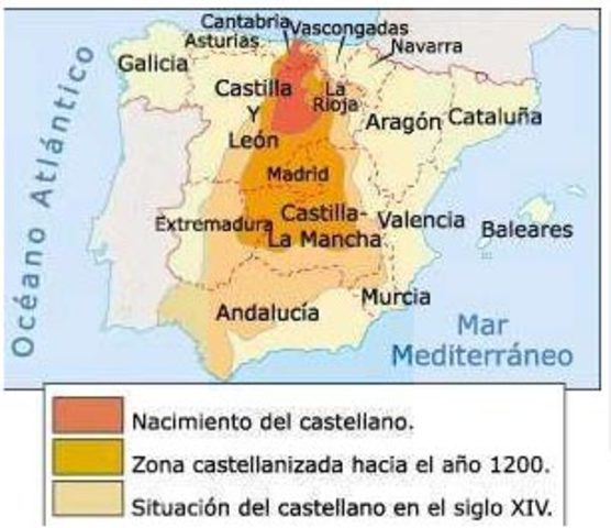 Nacimiento y expansión del castellano