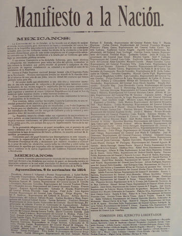 Manifiesto del Presidente Juárez
