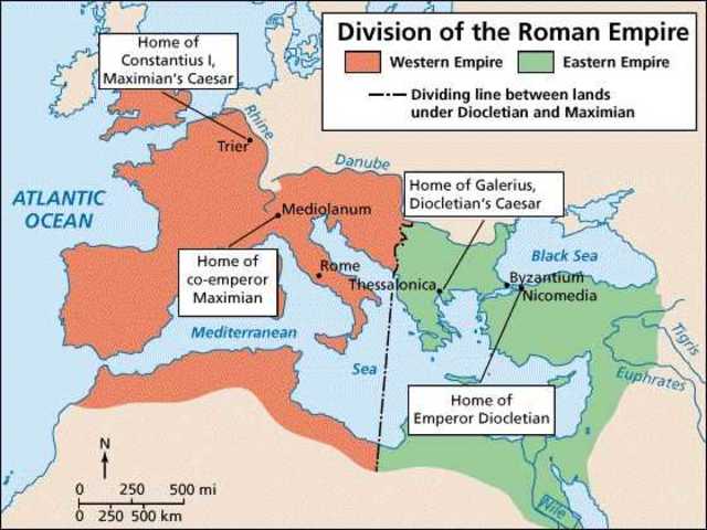 The Roman Empire Is Divided