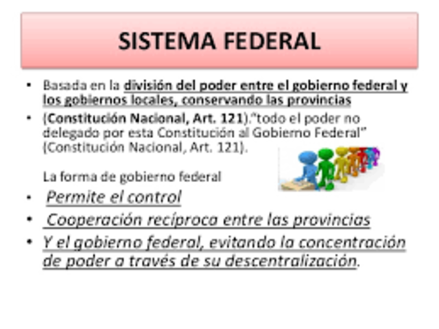 El Sistema Federal de Gobierno