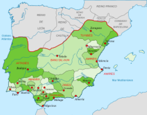 Primeros reinos de Taifas.