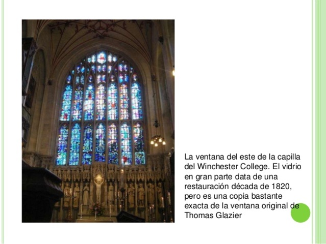 Capilla de Winchester College (Vitral)