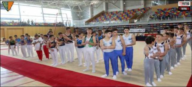 Competeixo per primer com a Gimnastica artistica