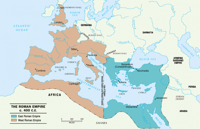 Split of the Roman Empire
