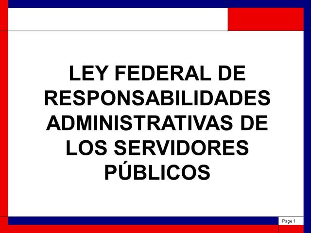 Ley Federal de Responsabilidades de los Servidores Públicos (LFRSP)