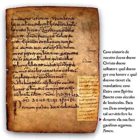 Nacimiento y expansión del castellano (Edad Media siglo: X) 1ª Parte