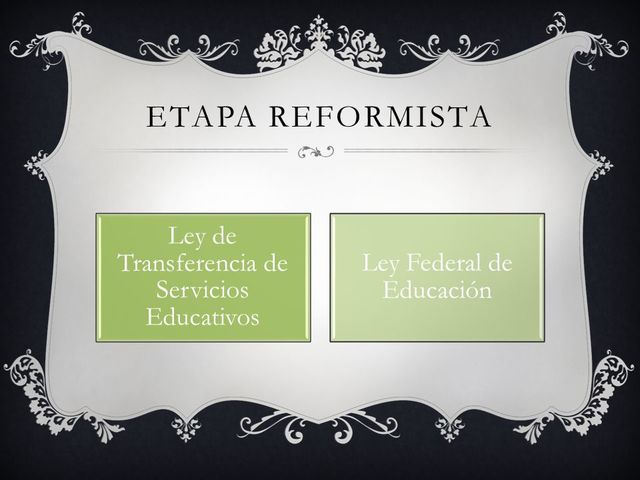 ETAPA REFORMISTA 1858-1876