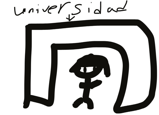 Mi madre fue a una universidad