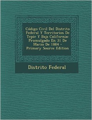 CÓDIGO CIVIL DE 1884