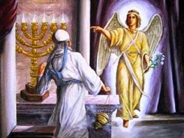 Anno 7-6 a.c. - L'angelo Gabriele annuncia a Zaccaria la nascita di Giovanni Battista e alla Vergine Maria l'incarnazione del Verbo -Visita di Maria SS. a Elisabetta - Nasce Giovanni Battista - A Betlemme nasce Gesù