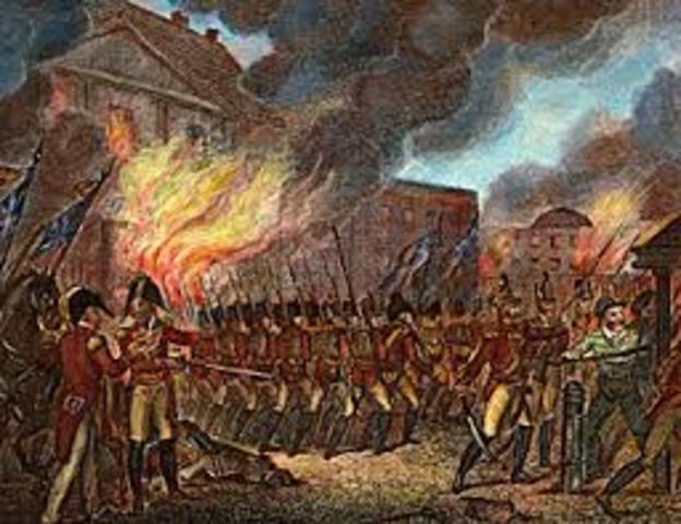 British troops burn down Washington D.C (Event)