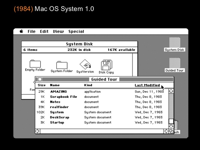 Apple Mac populariza la interfaz gráfica de usuario