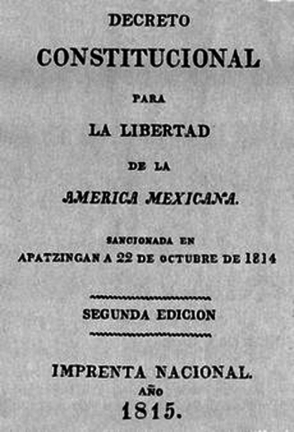 Decreto Constitucional para la Libertad de la América Mexicana (octubre 22, 1814).