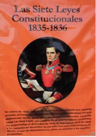 Las Siete leyes Constitucionales de 1836