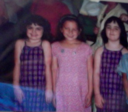 Erin And Lauren graduate from kindergartan with their best friend Julie