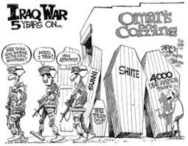 George W. Bush  sent troops to iraq