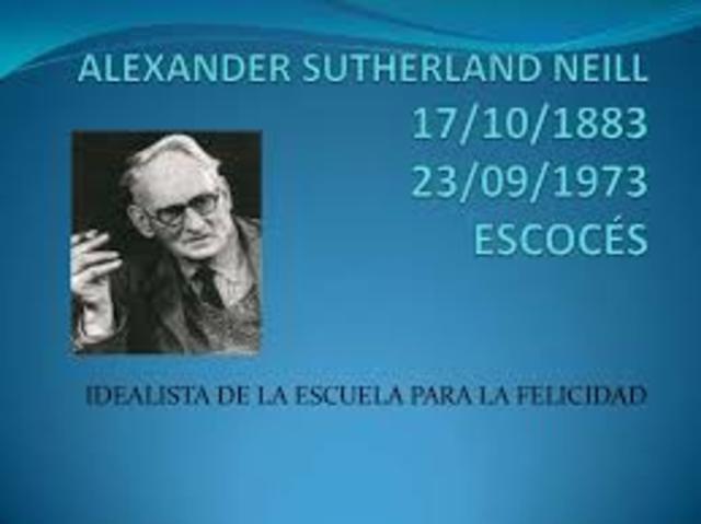 ALEXANDER SUTHERLAND NEILL (1883-1973)
