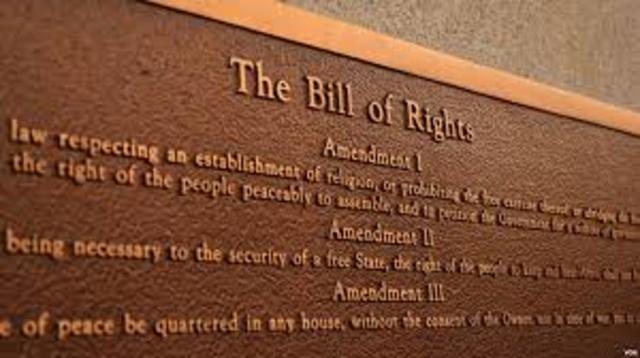 English Bill of Rights started