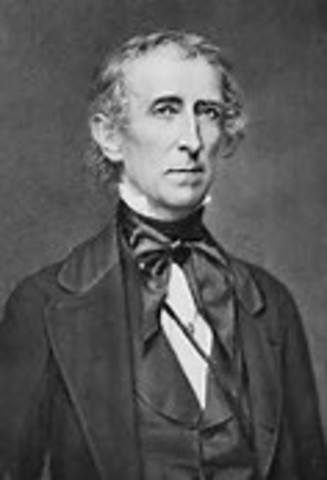 The official proposal of statehood for Texas is signed by President John Tyler.