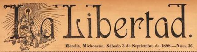 Inaguración del periódico "La Libertad"