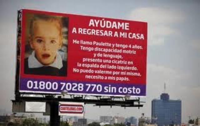 Campaña mediática para encontrarla