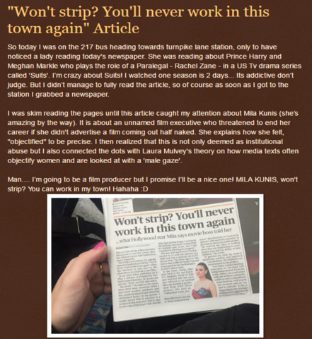 Article on Mila Kunis