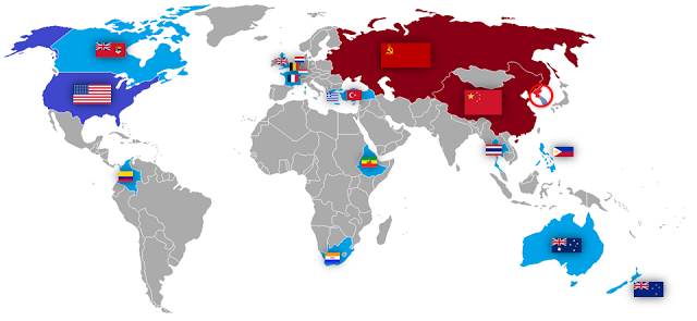 Países involucrados en la guerra