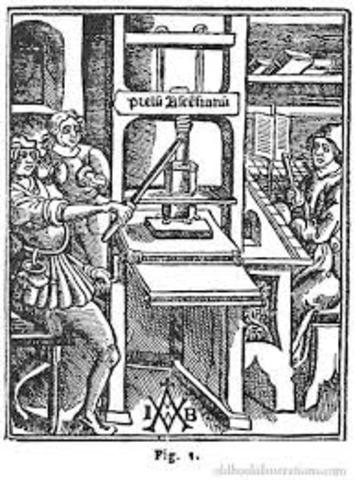 Printing Press to the colonies