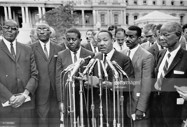 King worked with other civil rights activists.