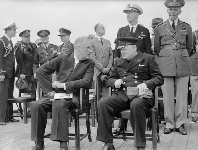 Churchill and Roosevelt meet again during WWII