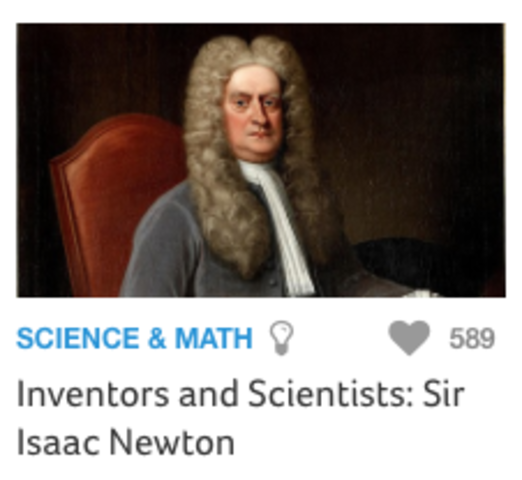Newton discovers the law of universal gravitation