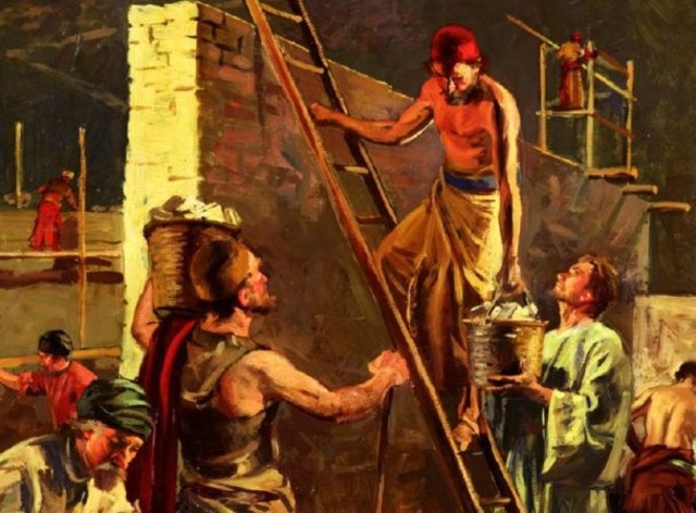 c. 966 B.C. The building of Solomon's temple (1 Kings 6)