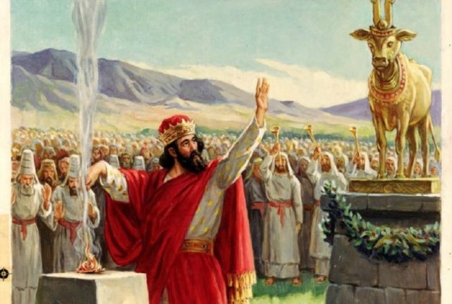 c. 931 B.C. king Jeroboam built the altars in Dan and Bethel (1 Kings 12)