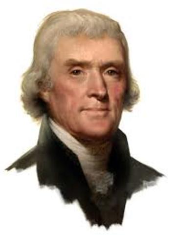 Thomas Jefferson nominated for US President