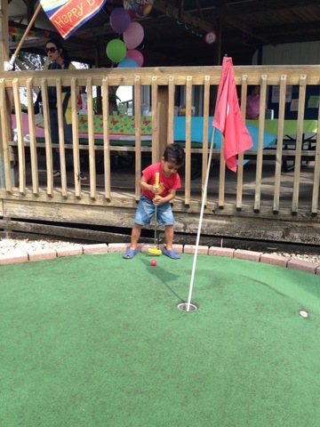 Learned how to play putt putt