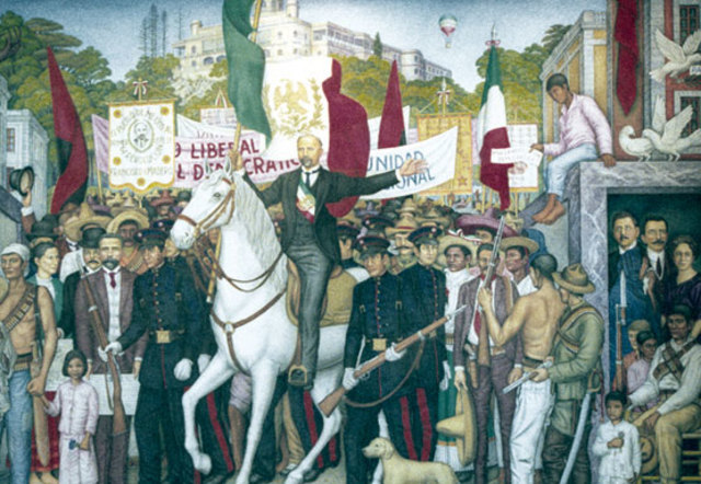 Madero entra triunfante a la Ciudad de México