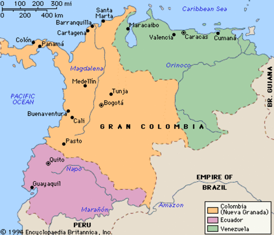 DISOLUCIÓN DE LA GRAN COLOMBIA