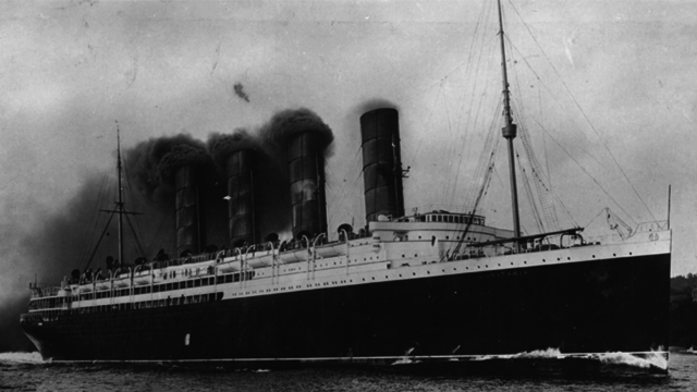 Sinking of British Liner Lusitania
