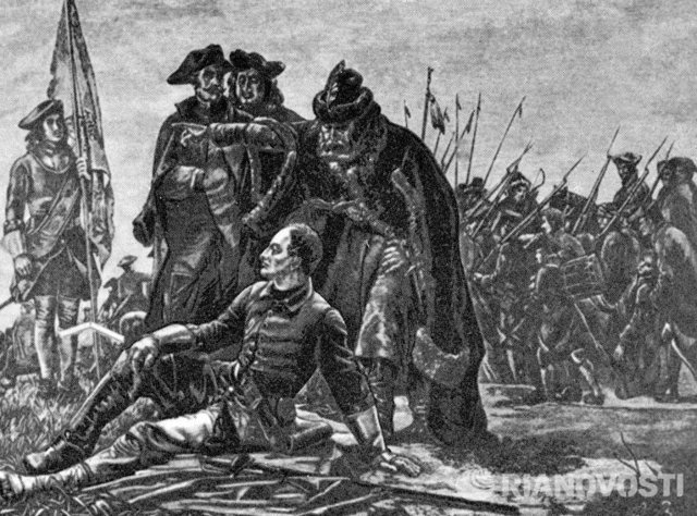 Разгром короля Швеции Карла XII под Полтавой.