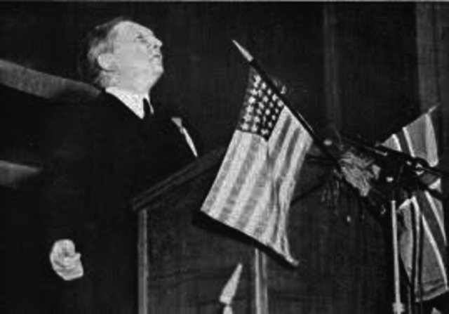 Churchill brukte begrepet "jernteppet" for første gang