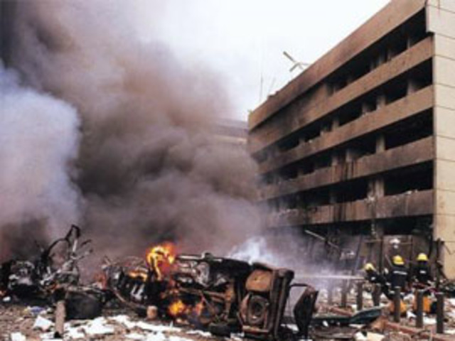 Bomba en la embajada de E.U en Nairobi