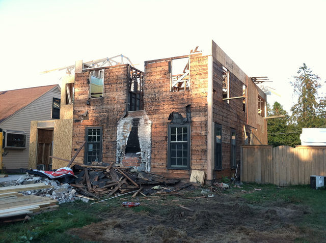 We tore down our house