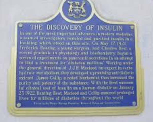 The discovery of Insulin