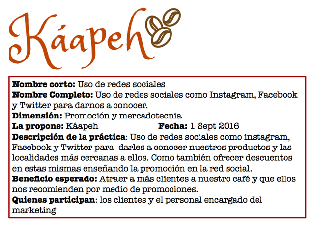 Prácticas valiosas Káapeh