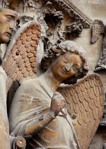 Ángel de la sonrisa, catedral de Reims