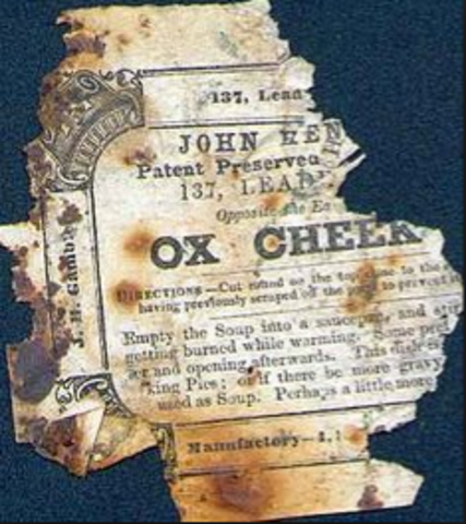 Second note left on King William Island