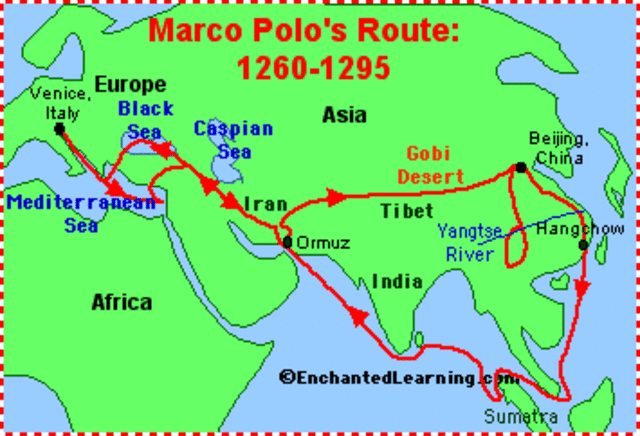 Marco Polo's trip to China