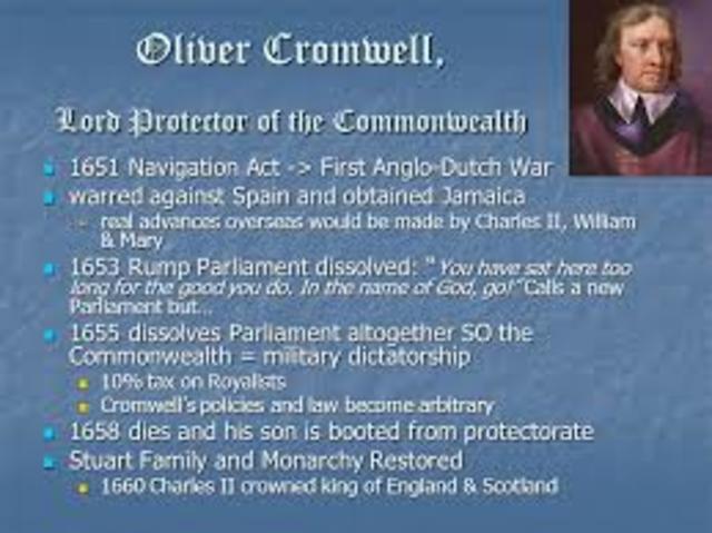 Oliver Cromwell’s Navigation Acts