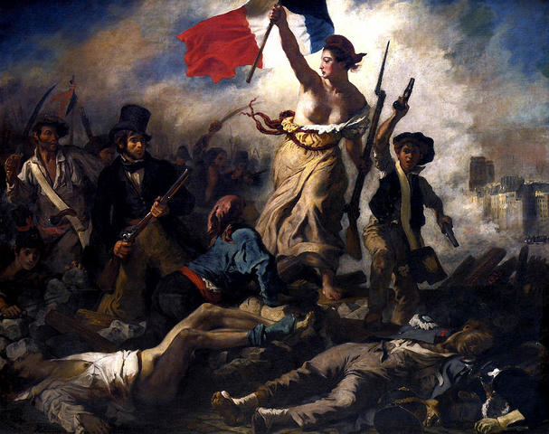 Wave of Revolutions. Liberty guiding people