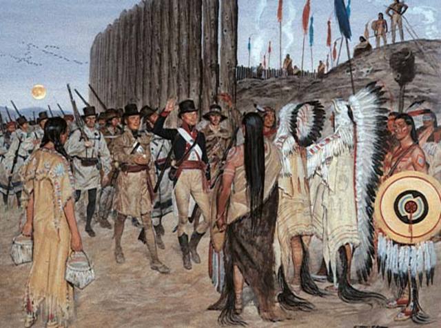 The expedition gets frostbite at Fort Mandan